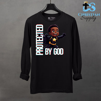 Kids Christian Star Super Boy Black Outfit Apparel