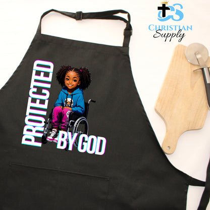 Kids Christian Girl in Wheelchair 5 Apron