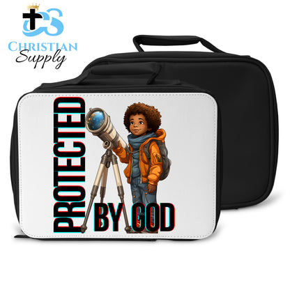 Kids Christian Boy with Telescope Science 2 Lunch Bag