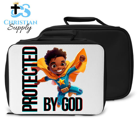 Kids Christian Star Super Boy Blue Outfit 2 Lunch Bag