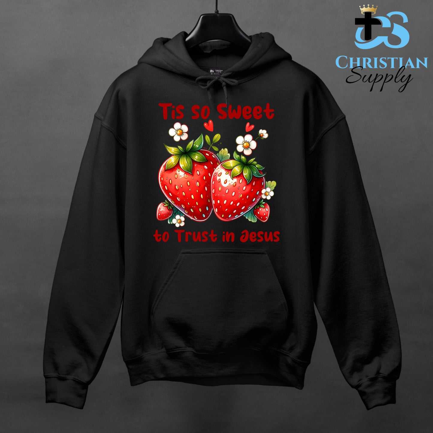 Kids Tis So Sweet to Trust in Jesus Strawberries Apparel