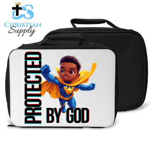 Kids Christian Star Super Boy Blue Outfit 3 Lunch Bag