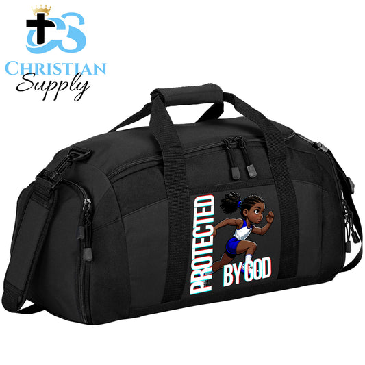 Kids Christian Track and Field Runner 2 Duffel Bag