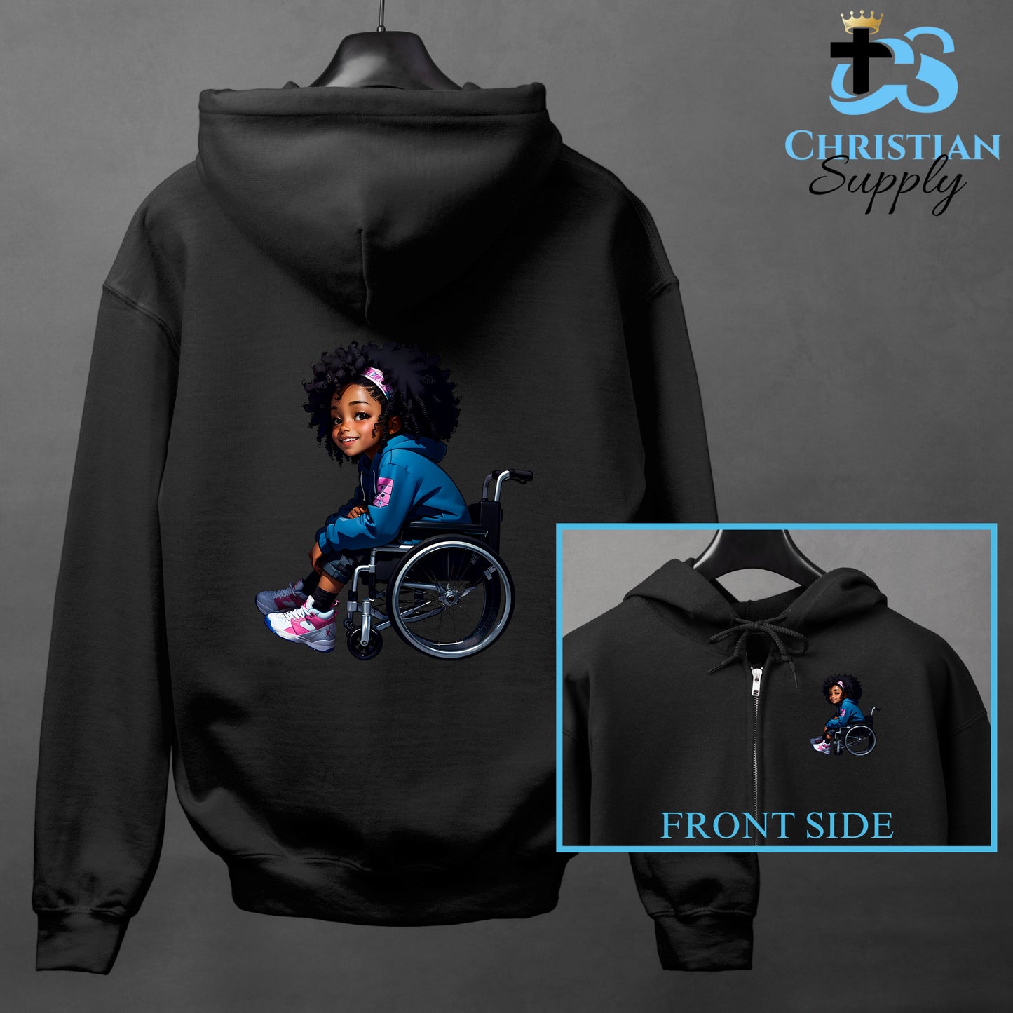 Kids Christian Girl in Wheelchair 1 Apparel