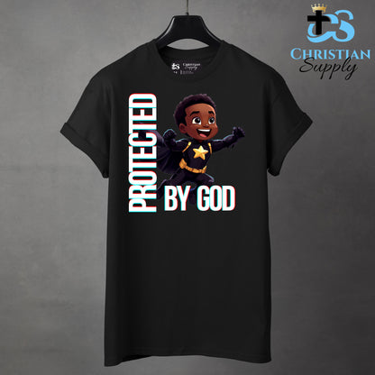 Kids Christian Star Super Boy Black Outfit Apparel