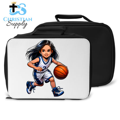 Kids Christian Basketball Player 2 Lunch Bag