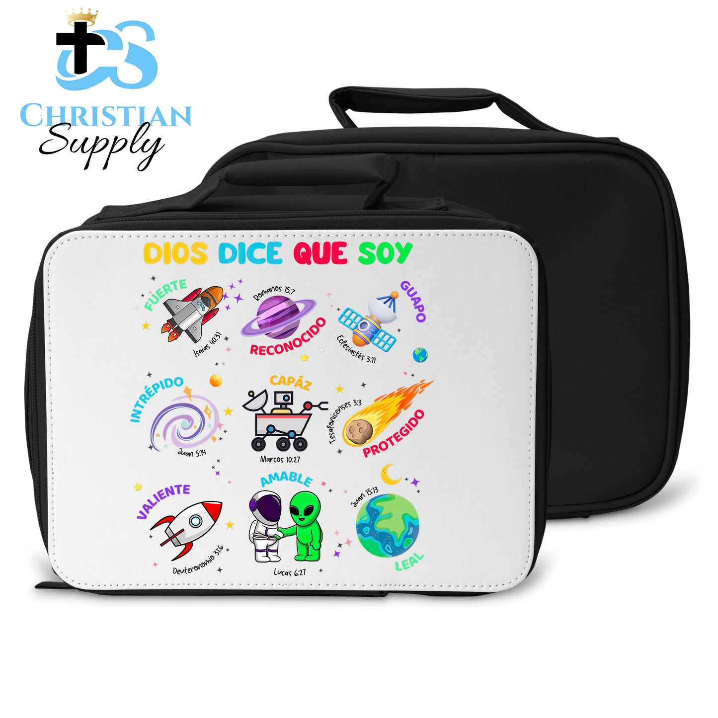 Kids Dios Dice Que Soy Space Spanish Lunch Bag