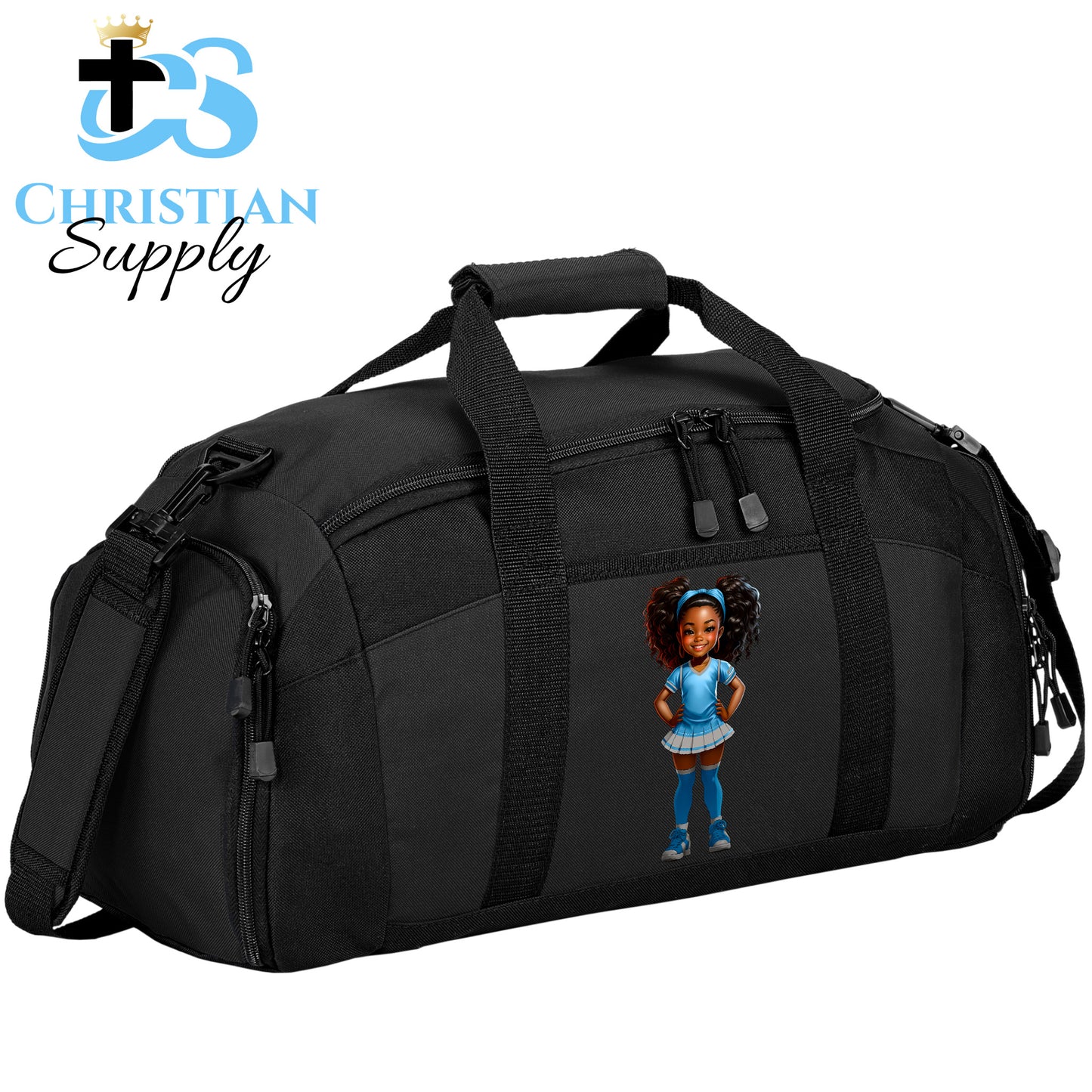 Kids Christian Cheerleader 2 Duffel Bag