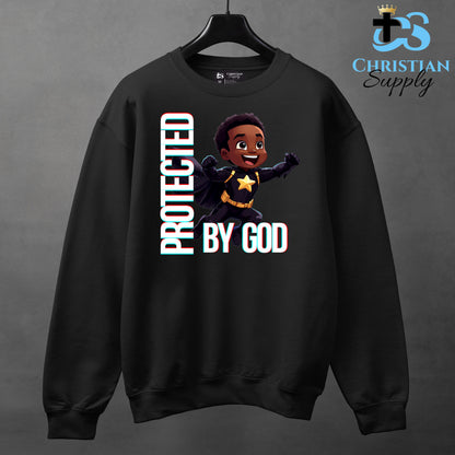 Kids Christian Star Super Boy Black Outfit Apparel