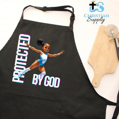 Kids Gymnastics Christian Blue Outfit Apron