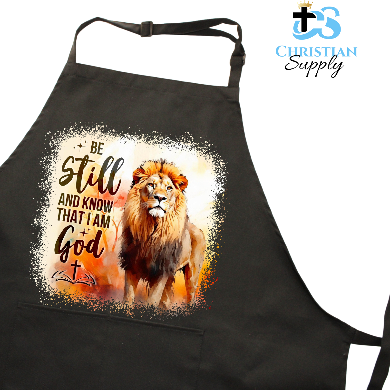 Be Still Lion Apron - Christian Supply