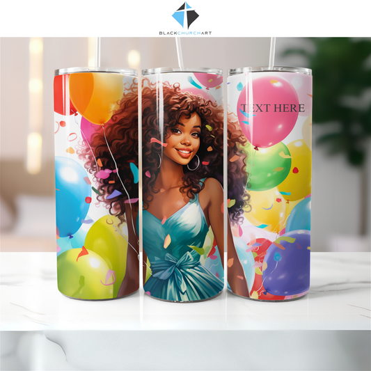 Birthday Party Lady Tumbler - Christian Supply