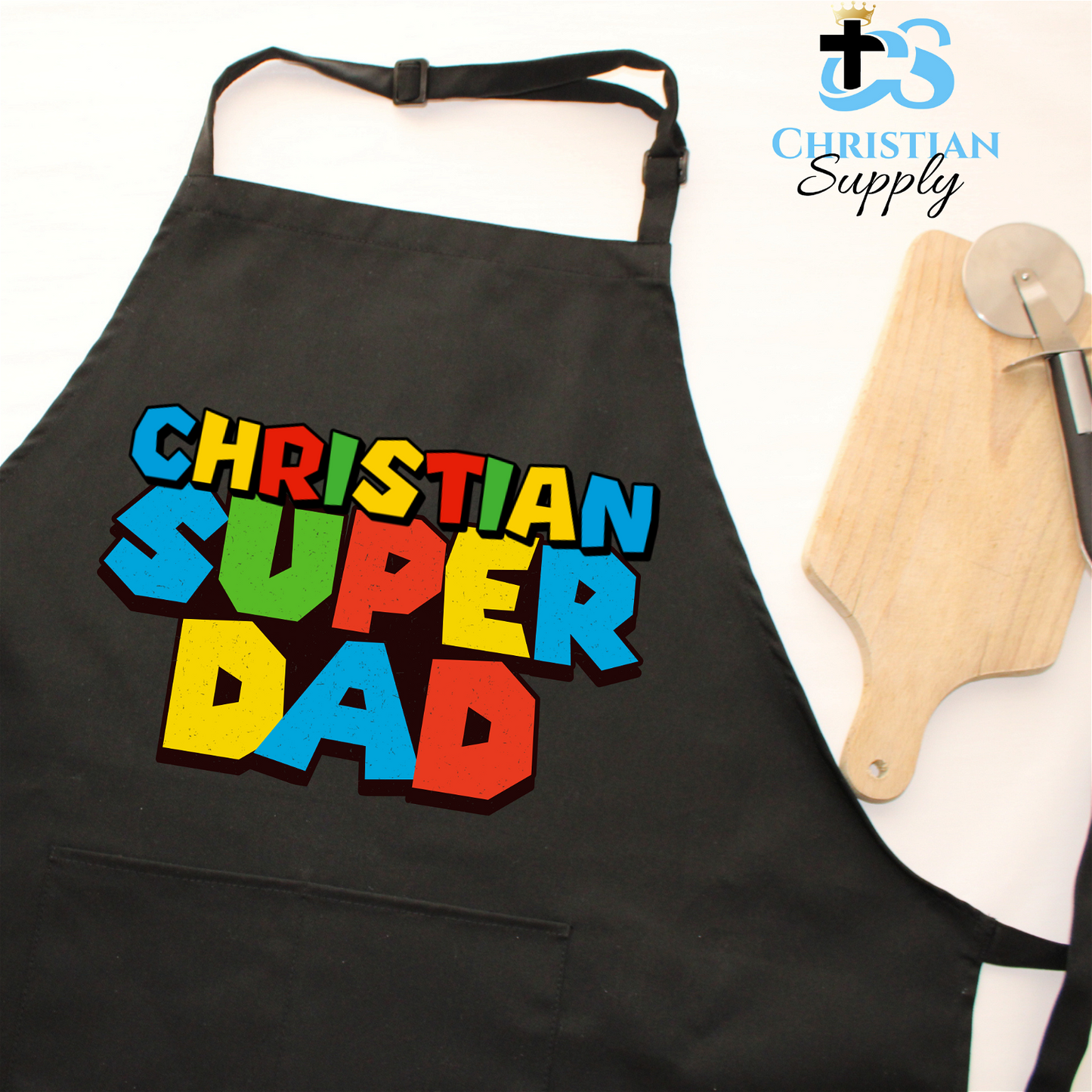 Christian Super Dad Apron - Christian Supply