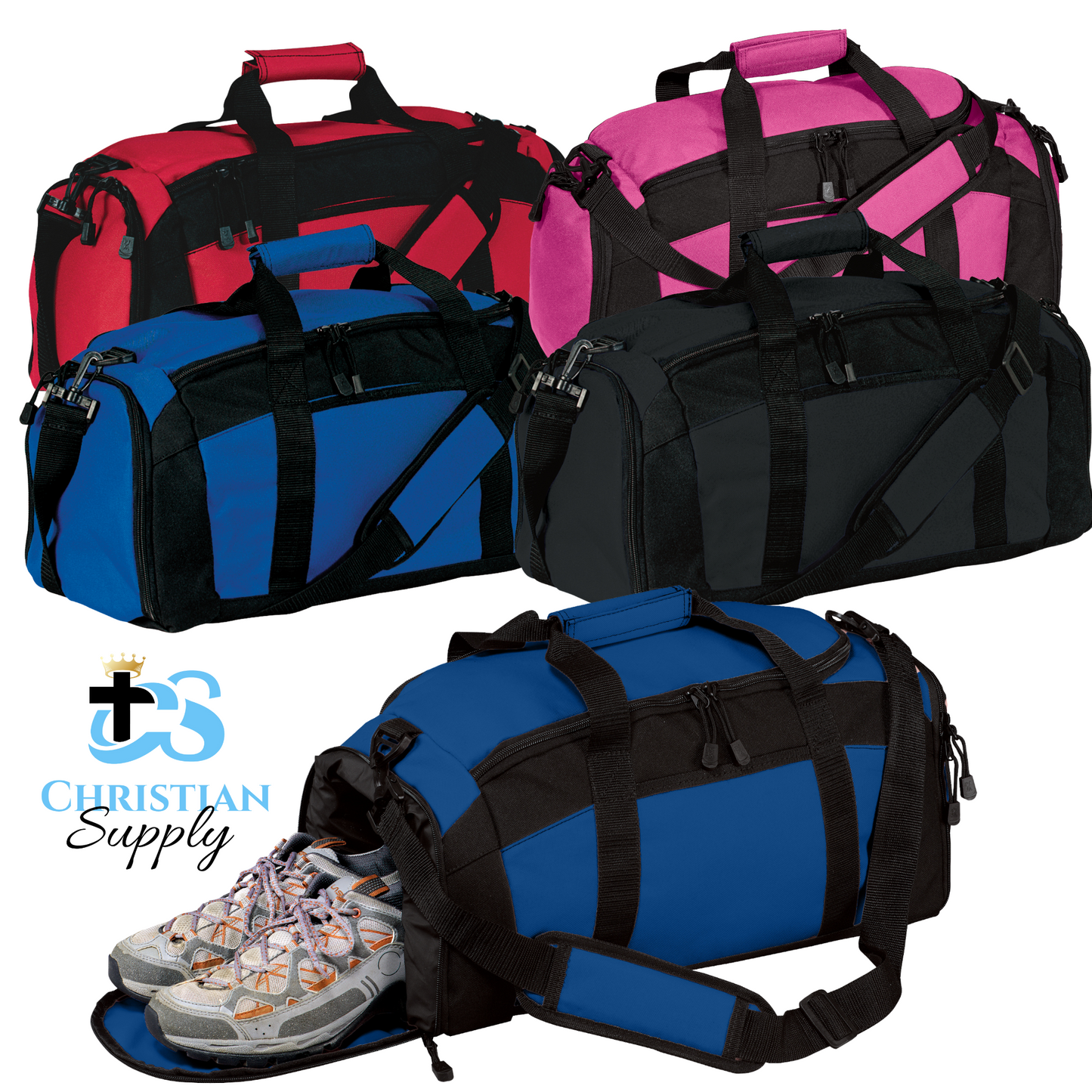 Kids Christian Track and Field Runner 2 Duffel Bag