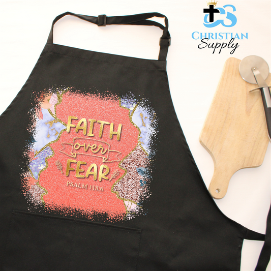 Faith Over Fear Apron - Christian Supply