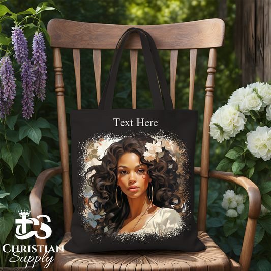 Flower Woman Tote Bag - Christian Supply