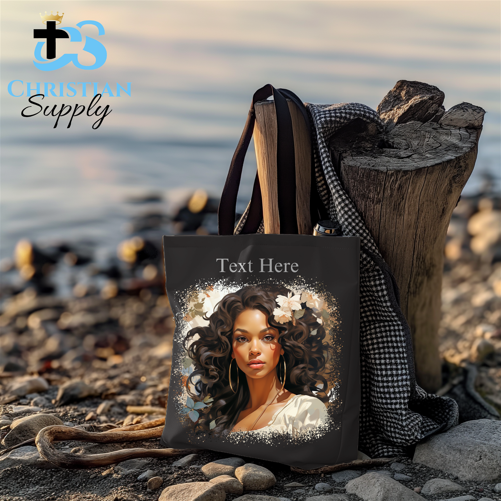 Flower Woman Tote Bag - Christian Supply