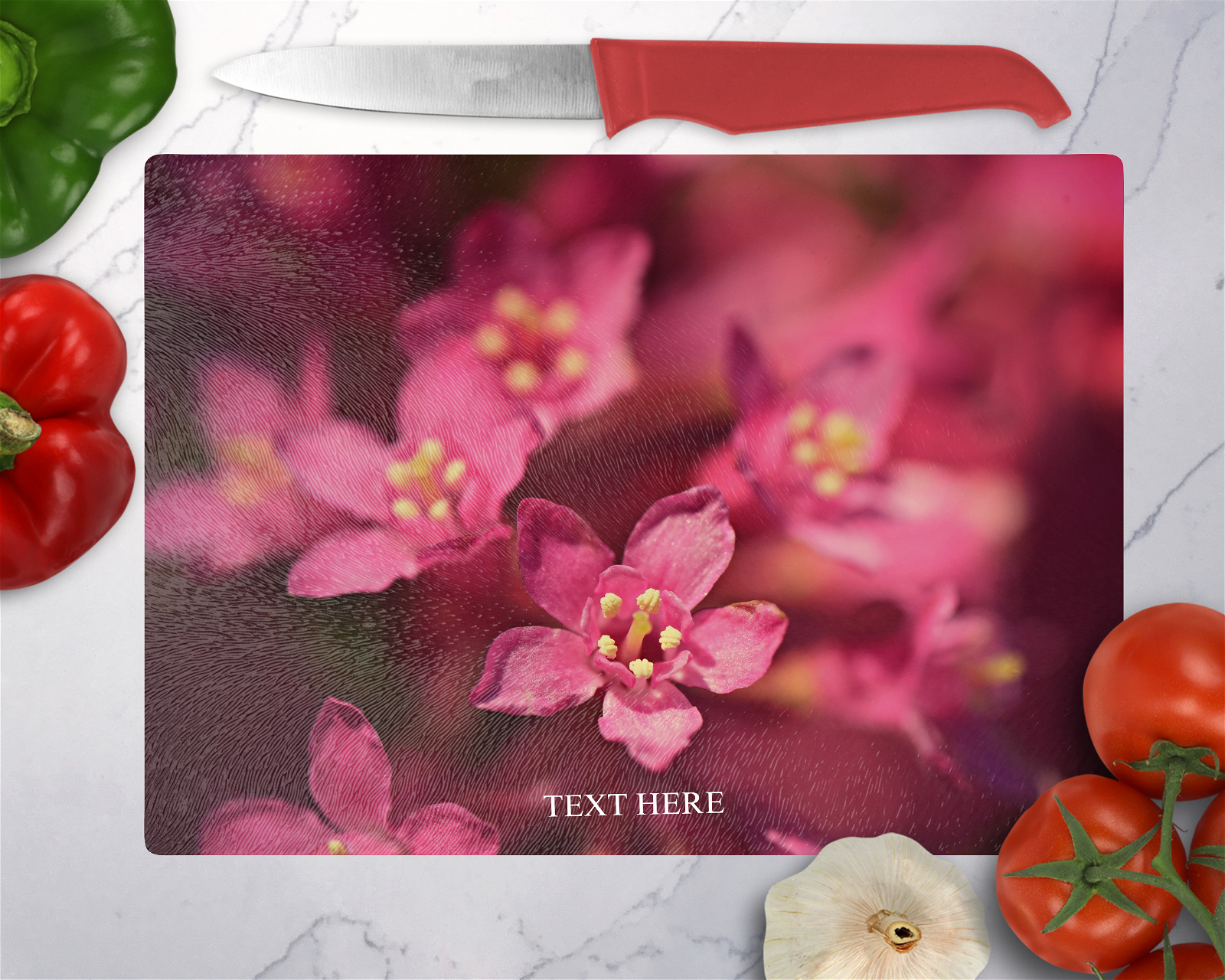 Flowers 5 Cutting Board - Christian Supply