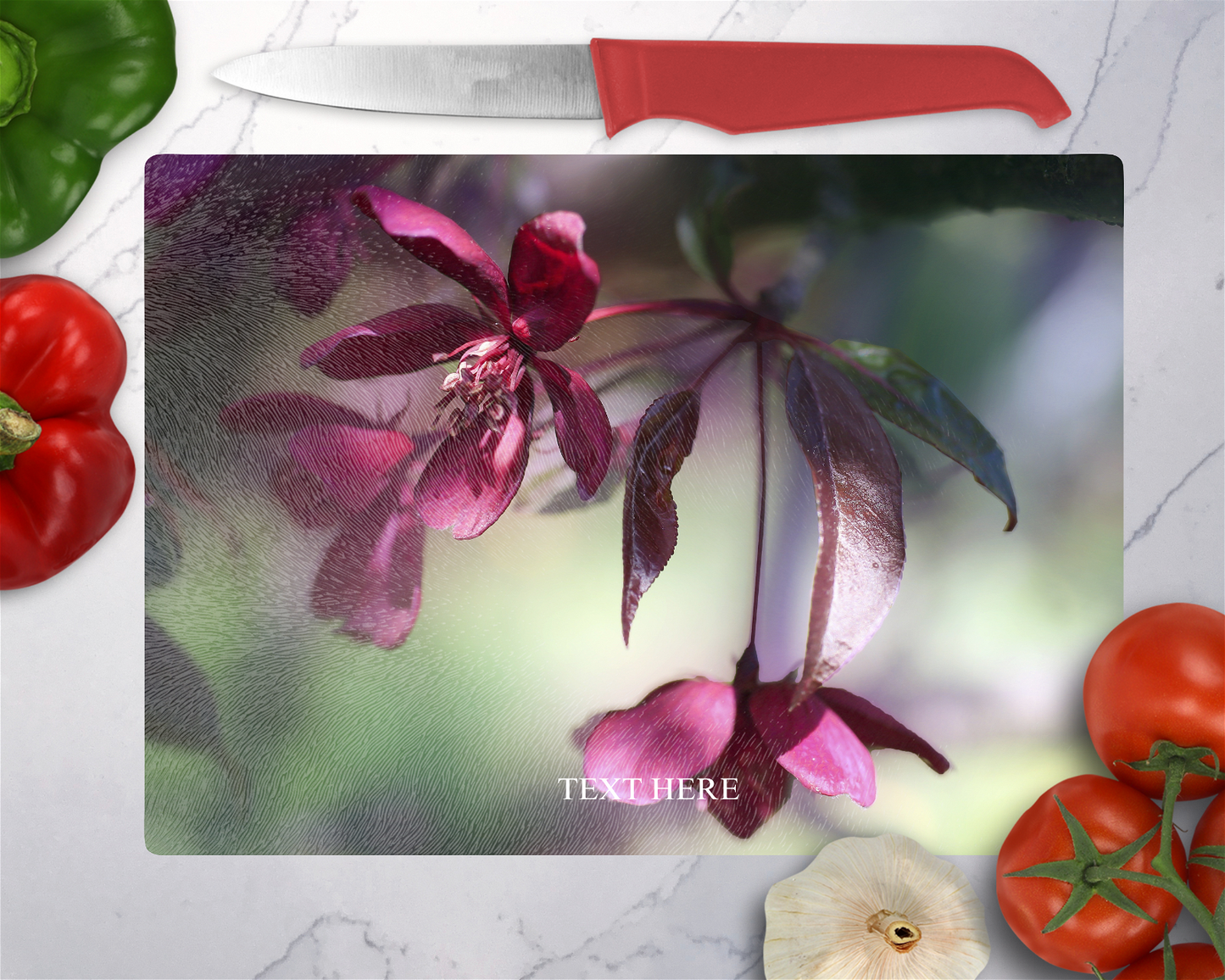 Flowers 7 Cutting Board - Christian Supply