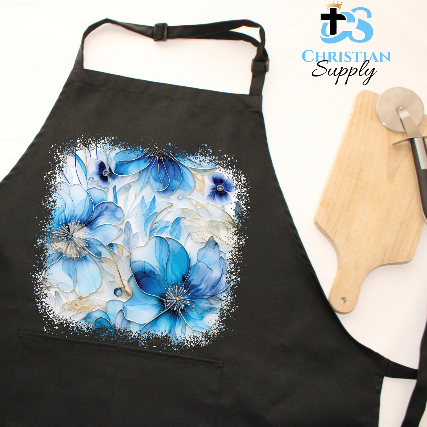 Flowers 8 Apron - Christian Supply