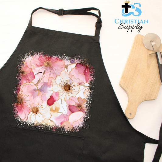 Flowers 9 Apron - Christian Supply