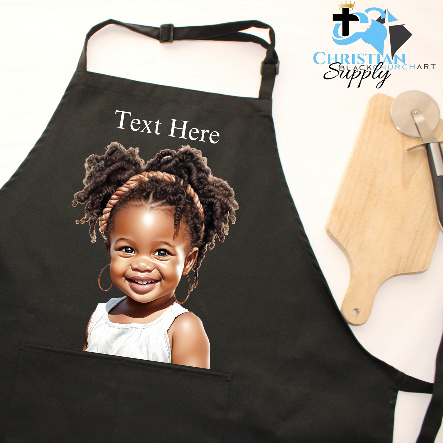 Happy Toddler Girl Apron - Christian Supply