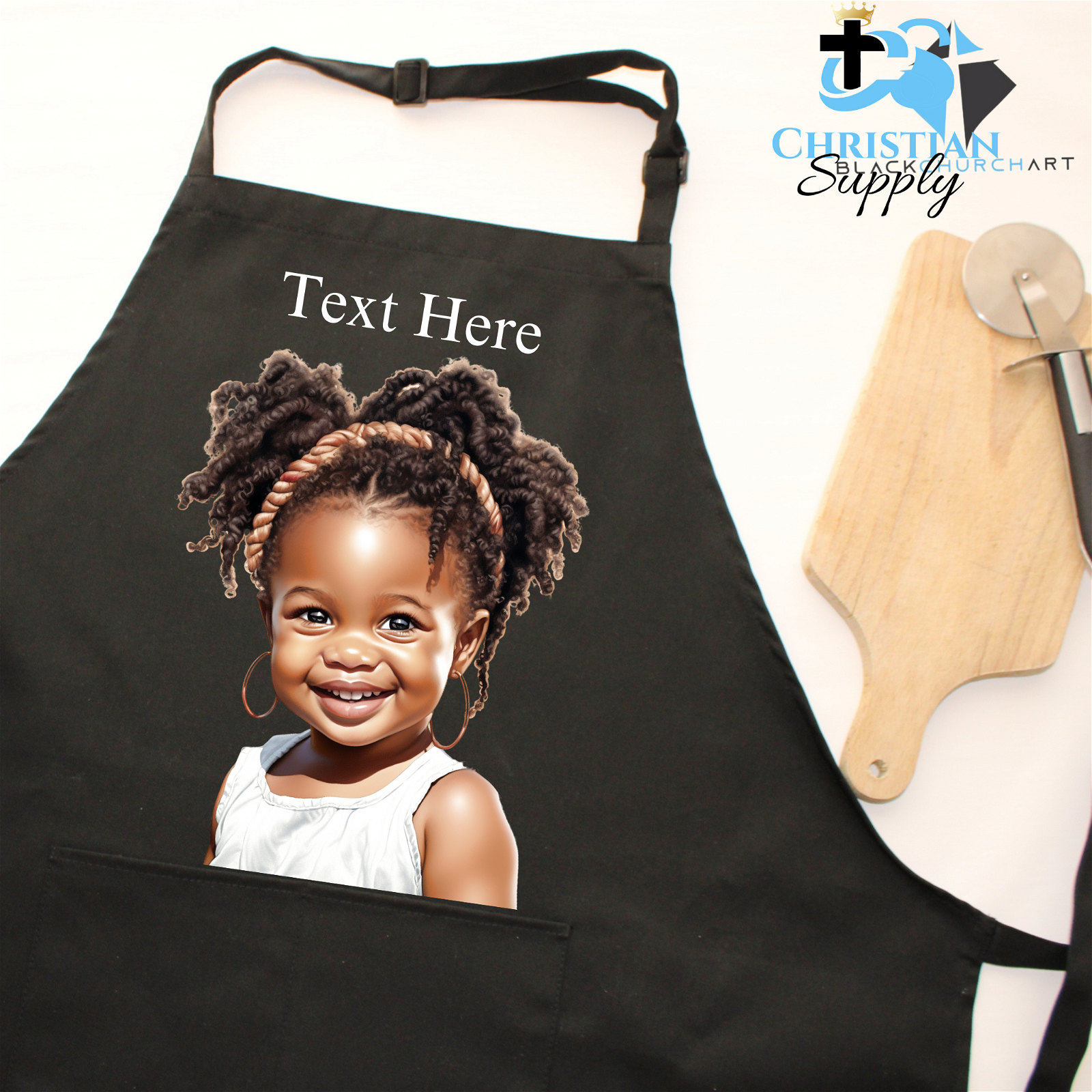 Happy Toddler Girl Apron - Christian Supply