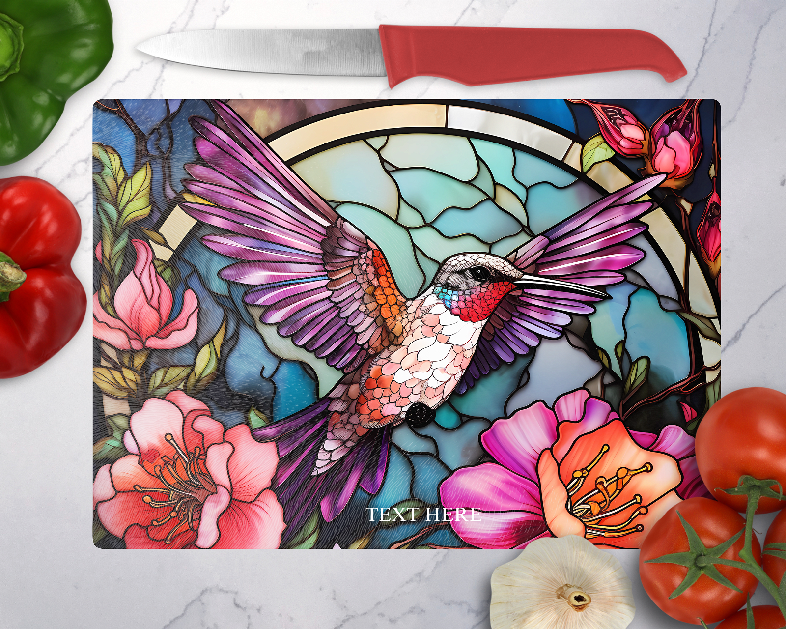 Hummingbird 2 Cutting Board - Christian Supply