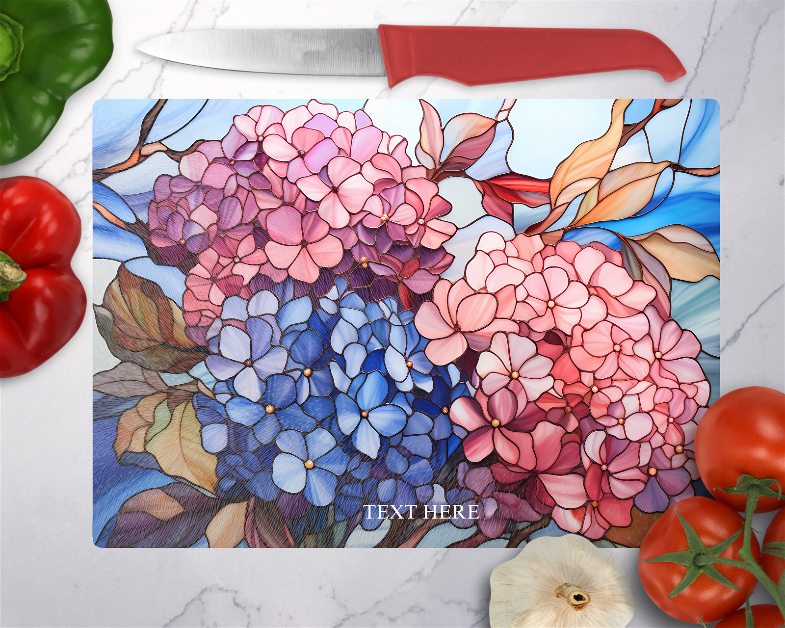 Hydrangeas Cutting Board - Christian Supply