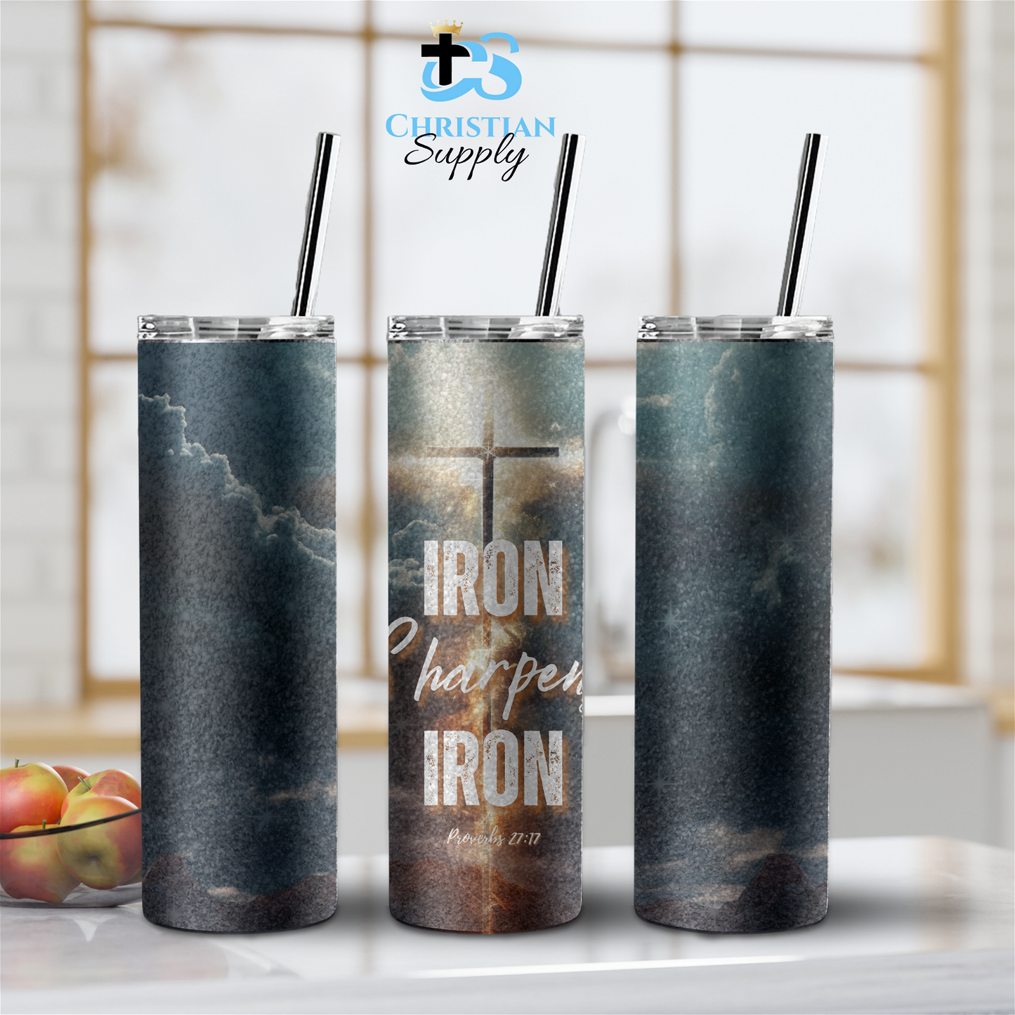 Iron Sharpens Iron Tumbler - Christian Supply