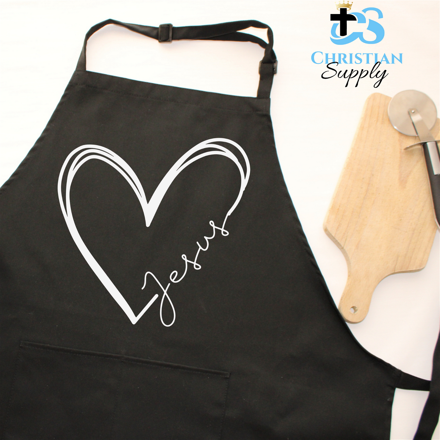 Jesus Heart Love Apron - Christian Supply