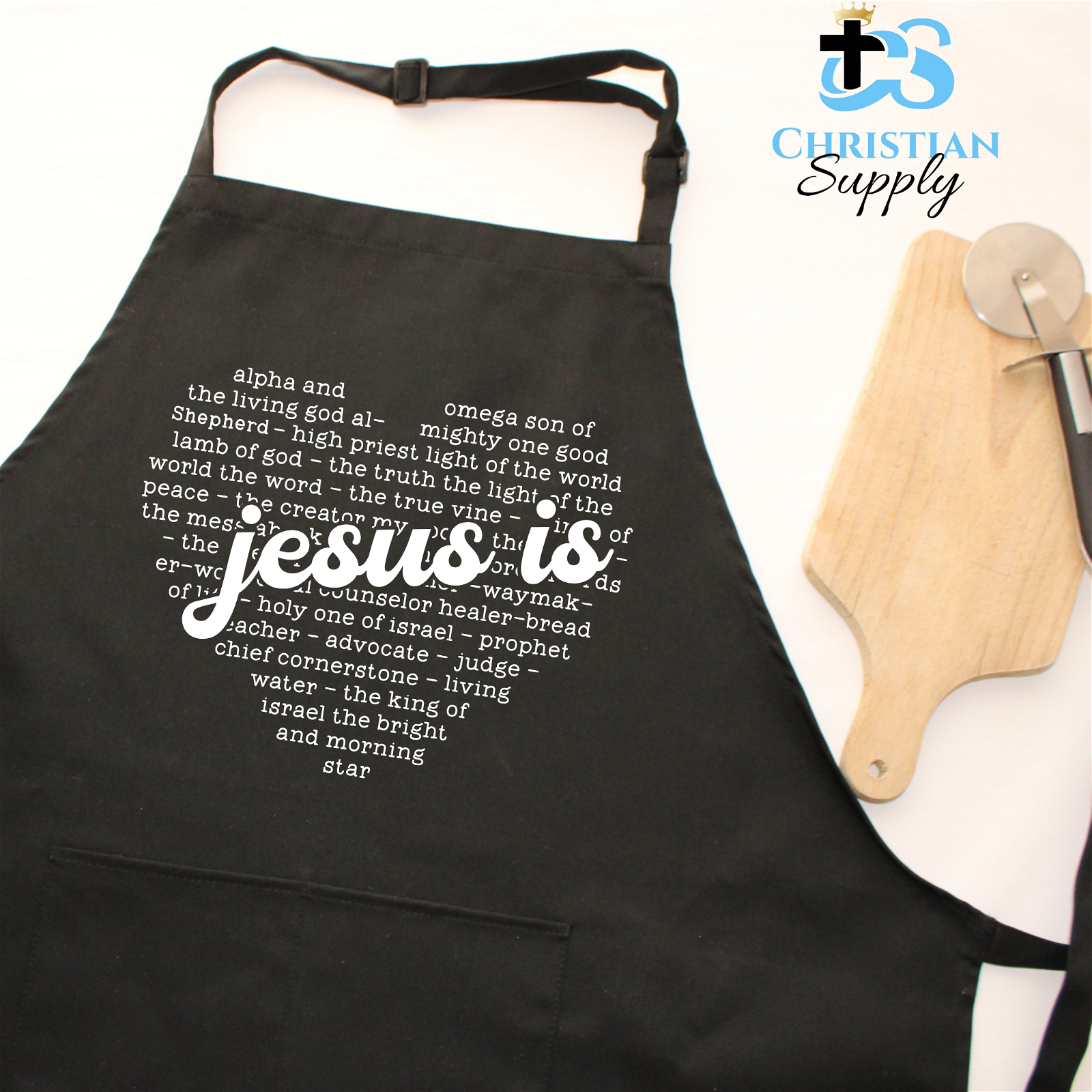 Jesus Is Heart Apron - Christian Supply