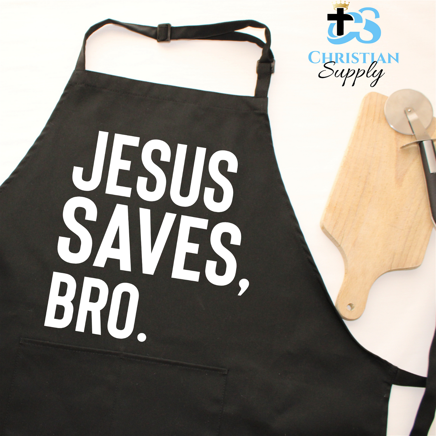 Jesus Saves, Bro Apron - Christian Supply