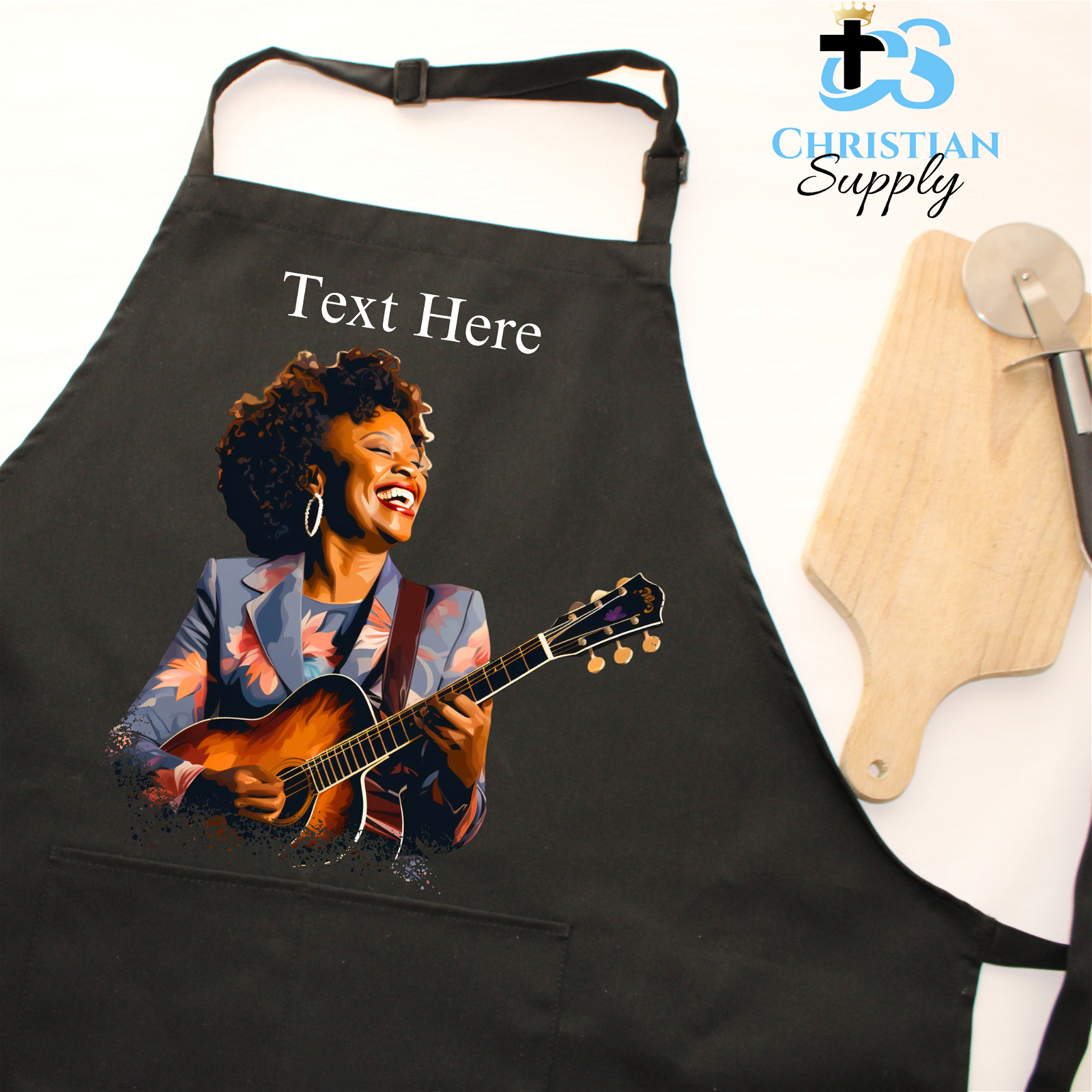 Joyful Songstress Guitar Apron - Christian Supply