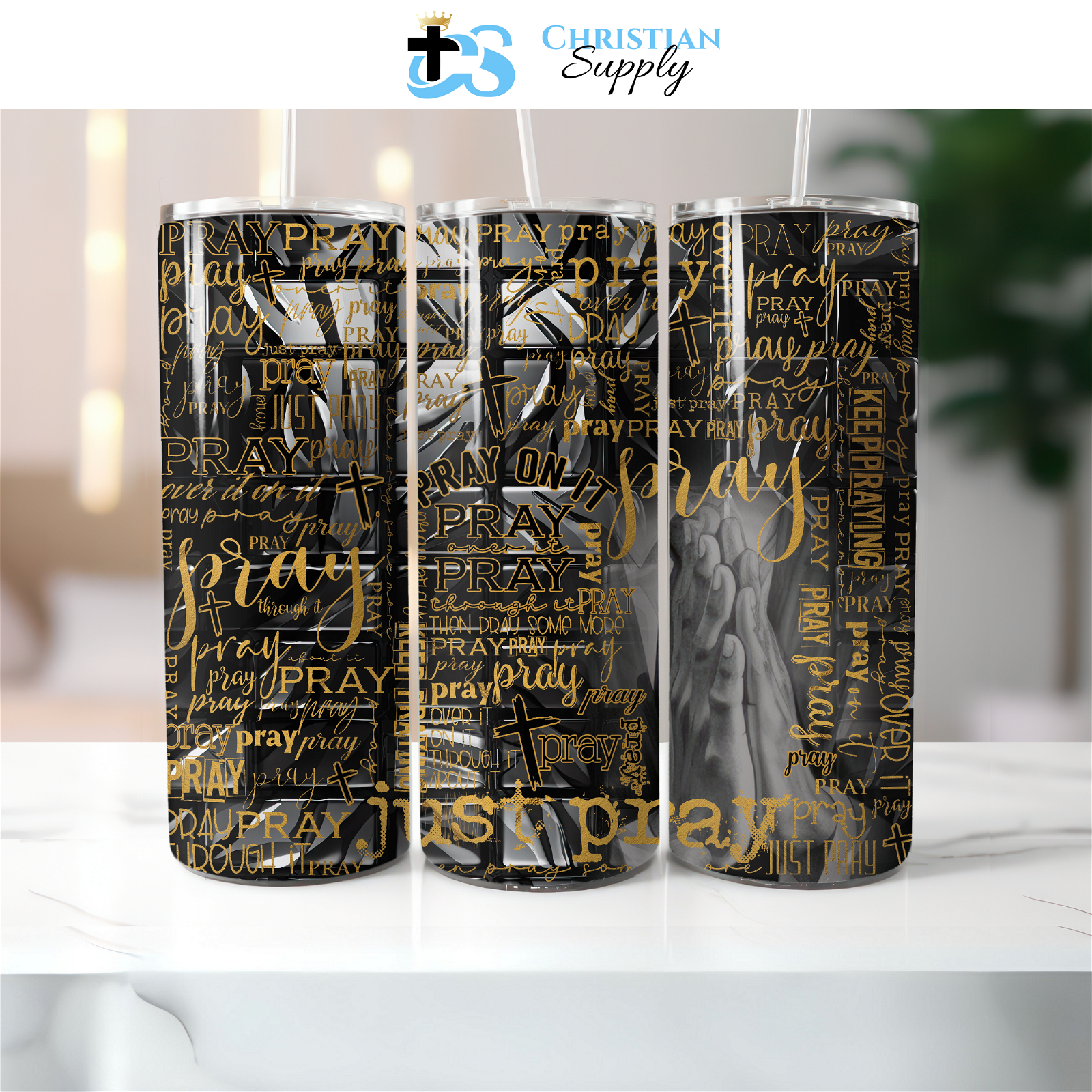 Just Pray 2 Tumbler - Christian Supply