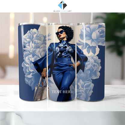 Lady in Blue Tumbler - Christian Supply