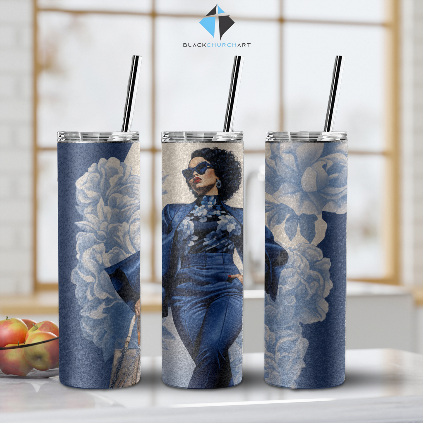 Lady in Blue Tumbler - Christian Supply