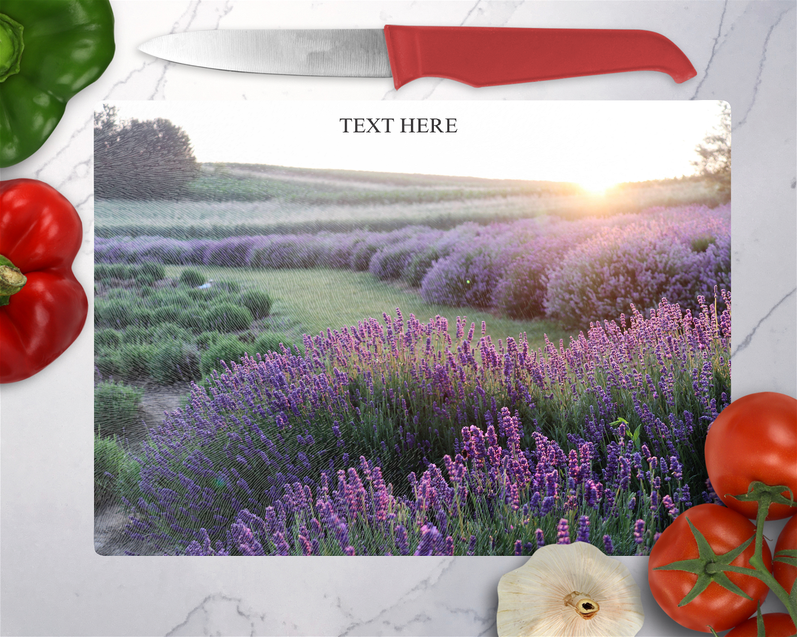 Lavender Flowers Cutting Board - Christian Supply