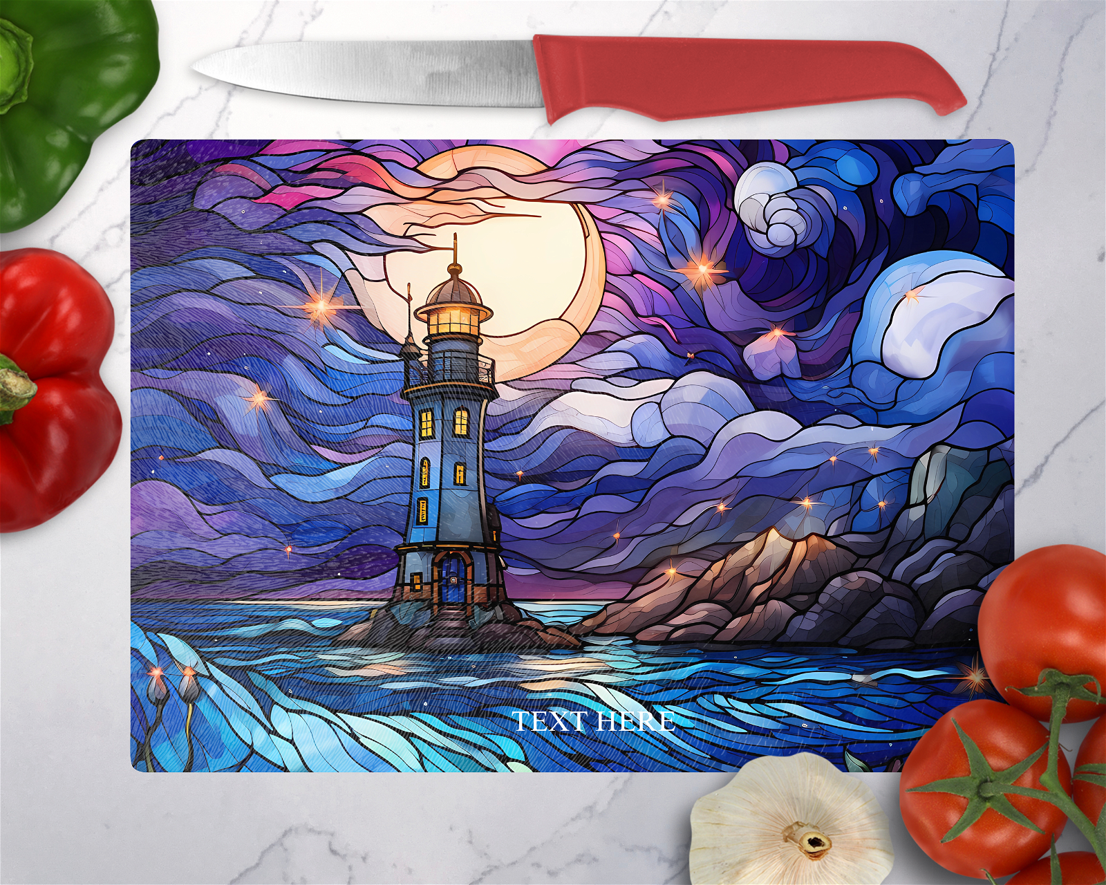 Lighthouse Cutting Board - Christian Supply