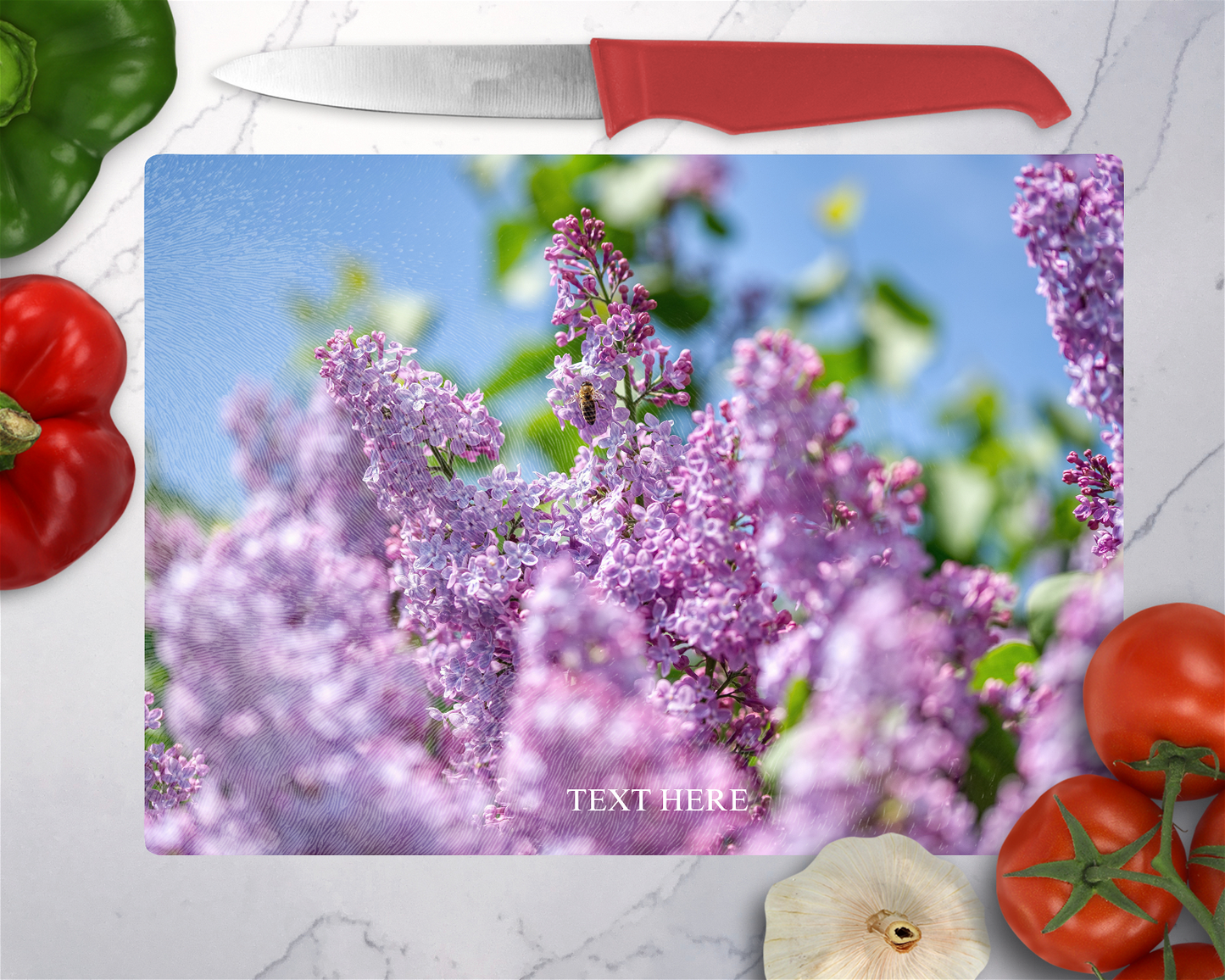 Lilac Flowers Cutting Board - Christian Supply