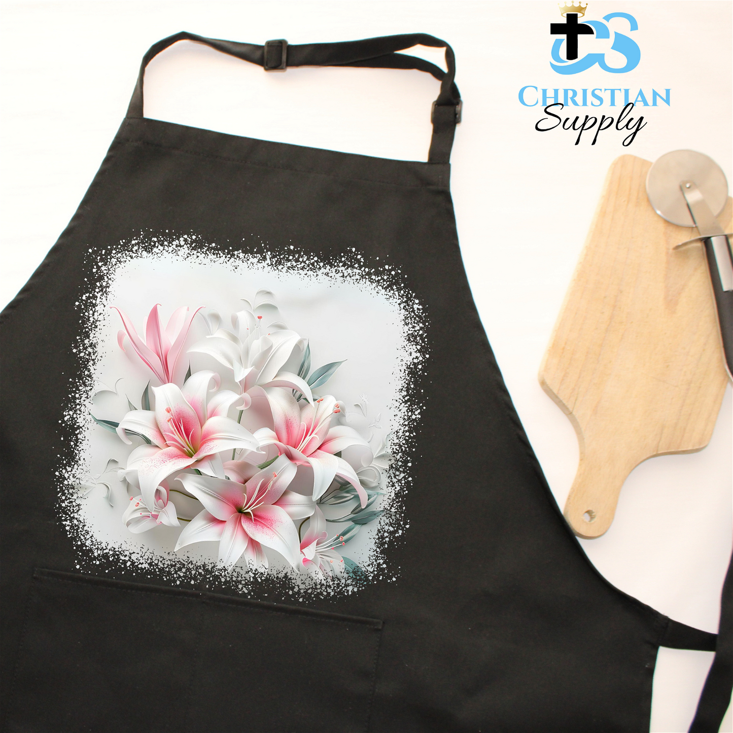 Lilies 4 Apron - Christian Supply