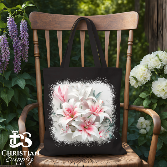 Lilies 4 Tote Bag - Christian Supply