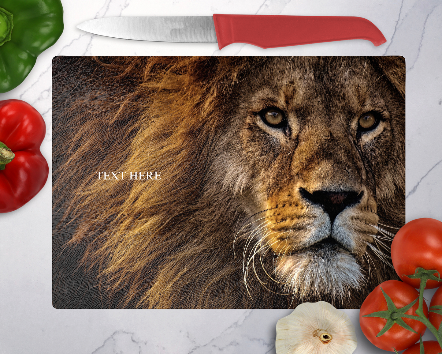 Lion Cutting Board - Christian Supply