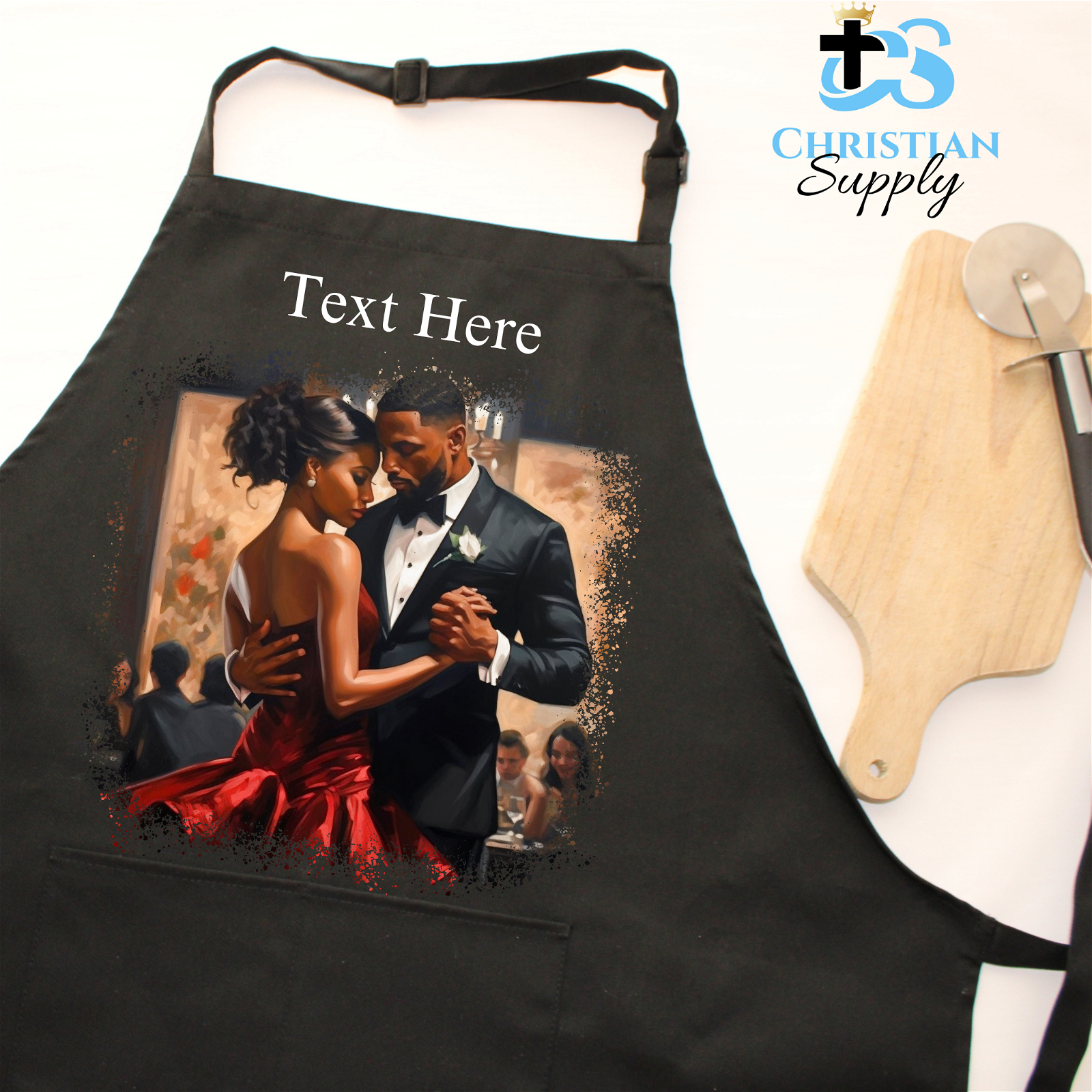 Loving Couple Dancing Apron - Christian Supply