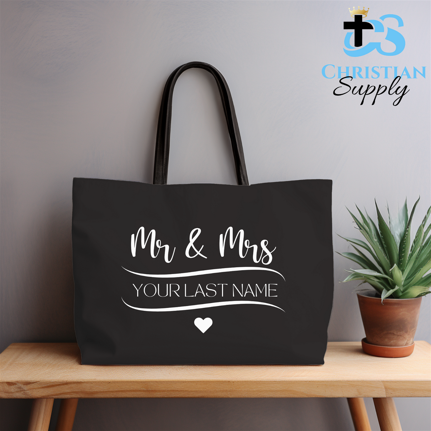 Mr & Mrs Tote Bag - Christian Supply