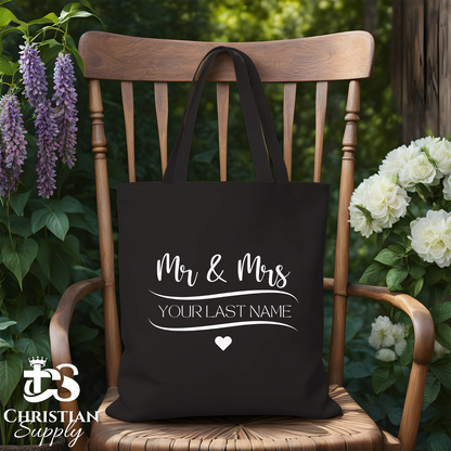 Mr & Mrs Tote Bag - Christian Supply