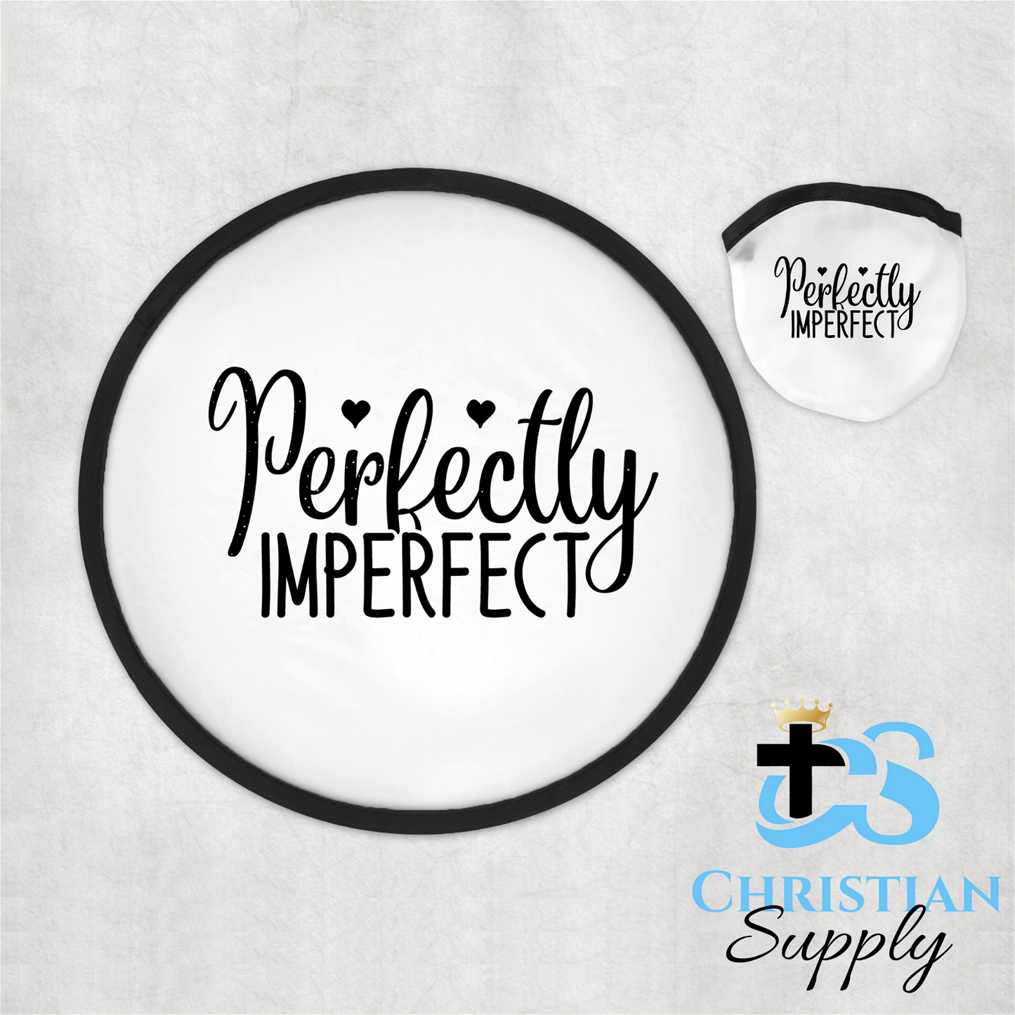 Perfectly Imperfect Foldable Fan - Christian Supply