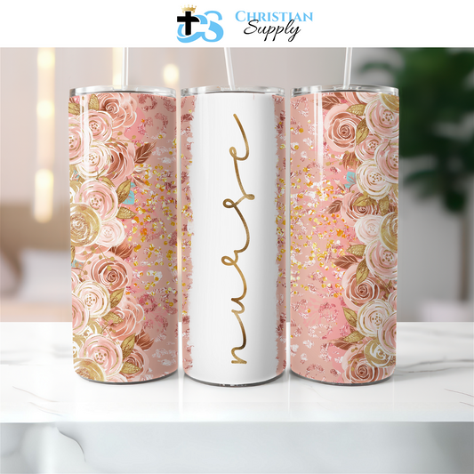 Pink Nurse Tumbler - Christian Supply