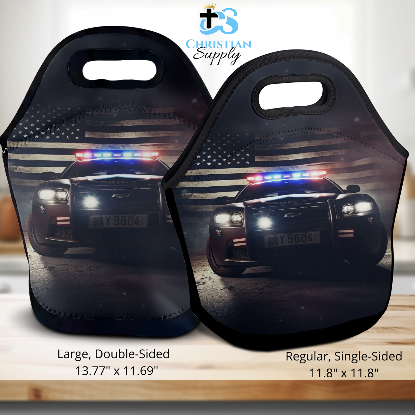 Police 2 Lunch Bag - Christian Supply