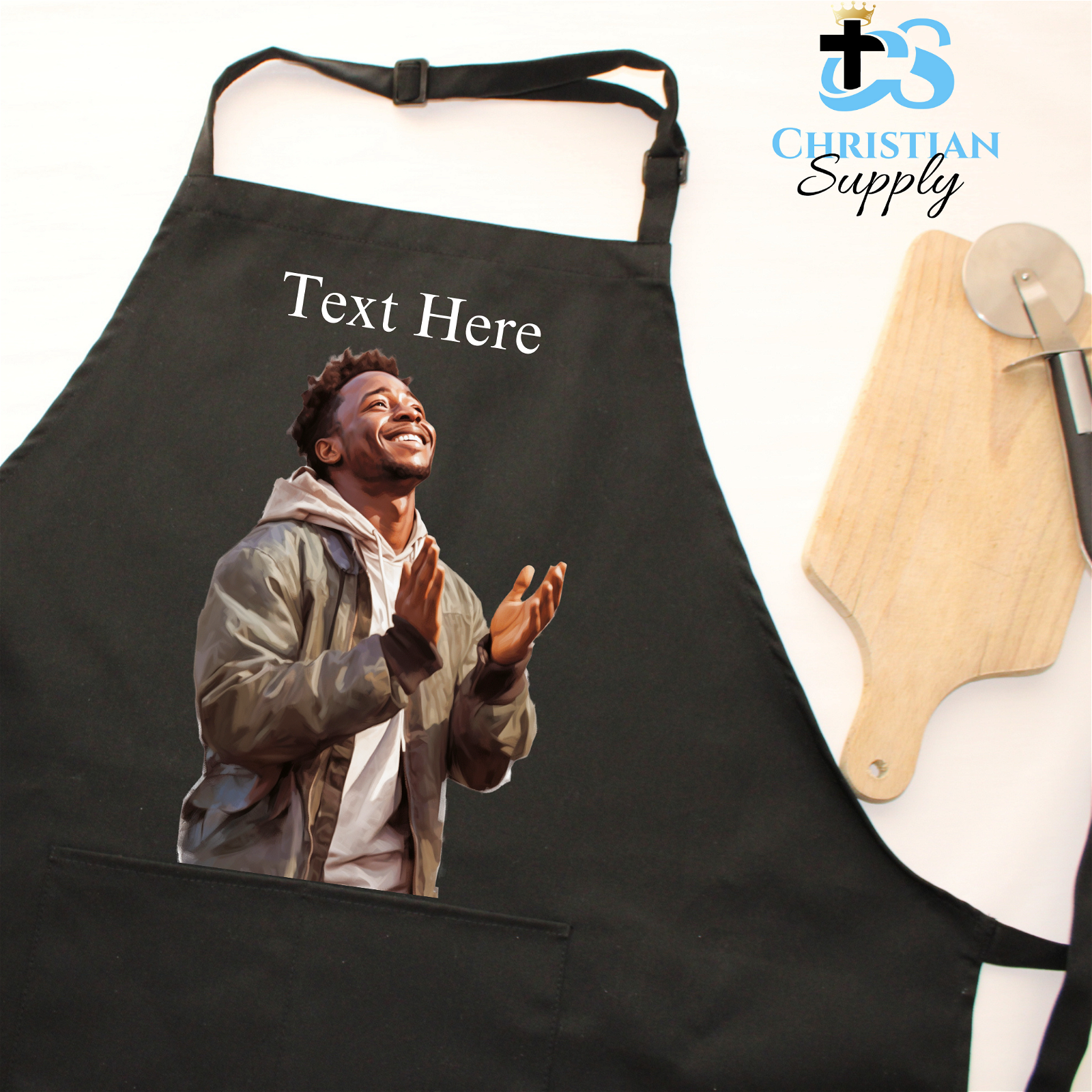 Praising Man Apron - Christian Supply